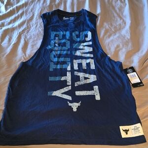Under Armour Project Rock Navy Tank Top